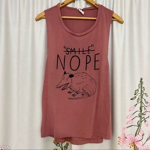 Don’t tell me to f*ckin smile tank top